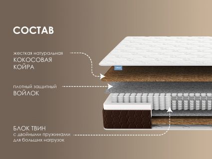 Матрас Димакс Твин Хард уцененный 37